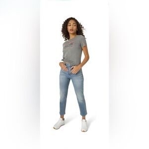 Lee Women’s Light Blue High Rise Straight Leg Ankle Jeans